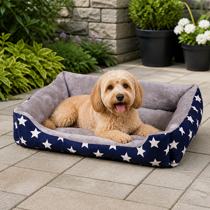 Ortekor Blue Star Easy-Clean Polyester Dog Mat