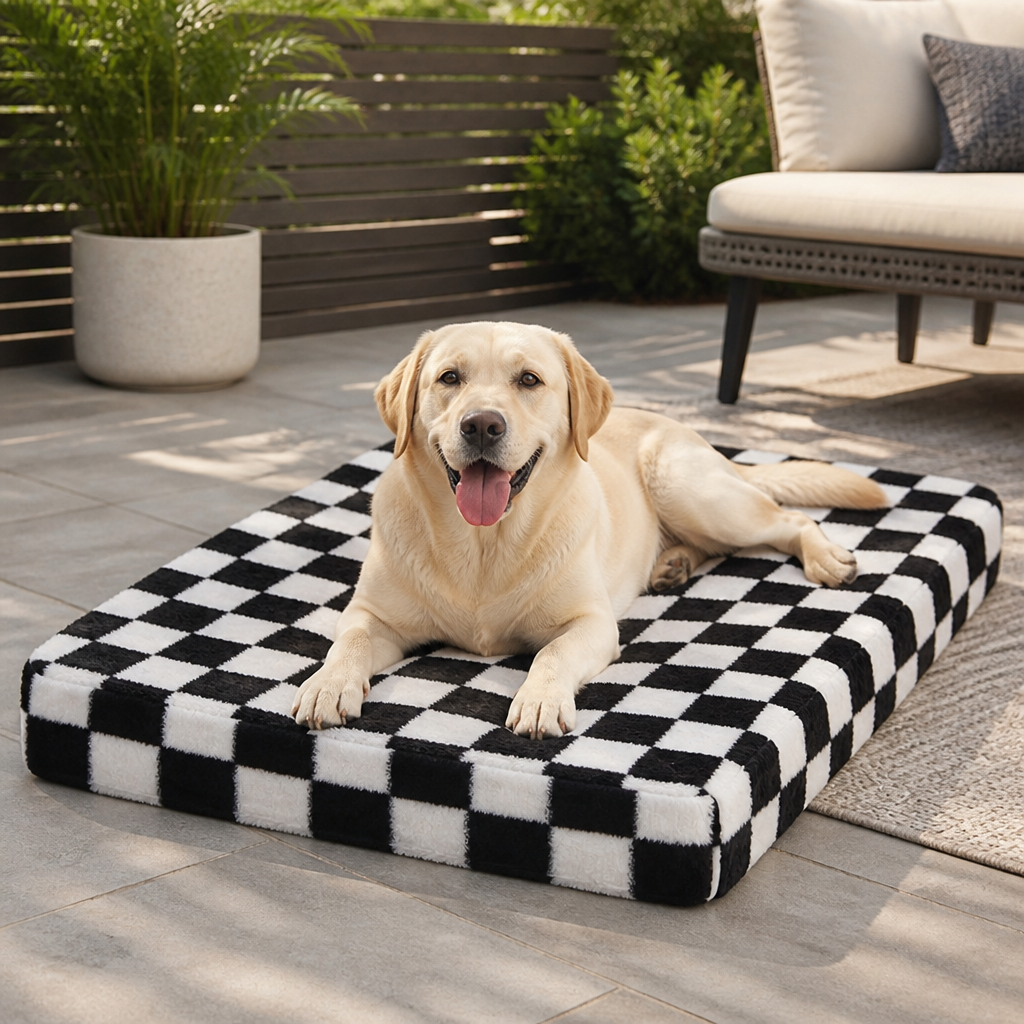 Ortekor Orthopedic Memory Foam & Non-Slip Dog Bed (Removable Cover)