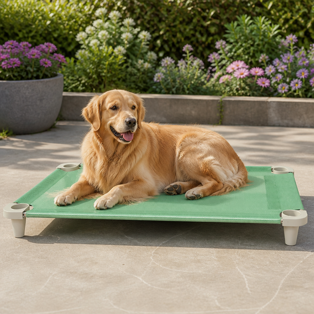 Ortekor Elevated Cooling Breathable Mesh Dog Bed (Stainless Steel Frame)
