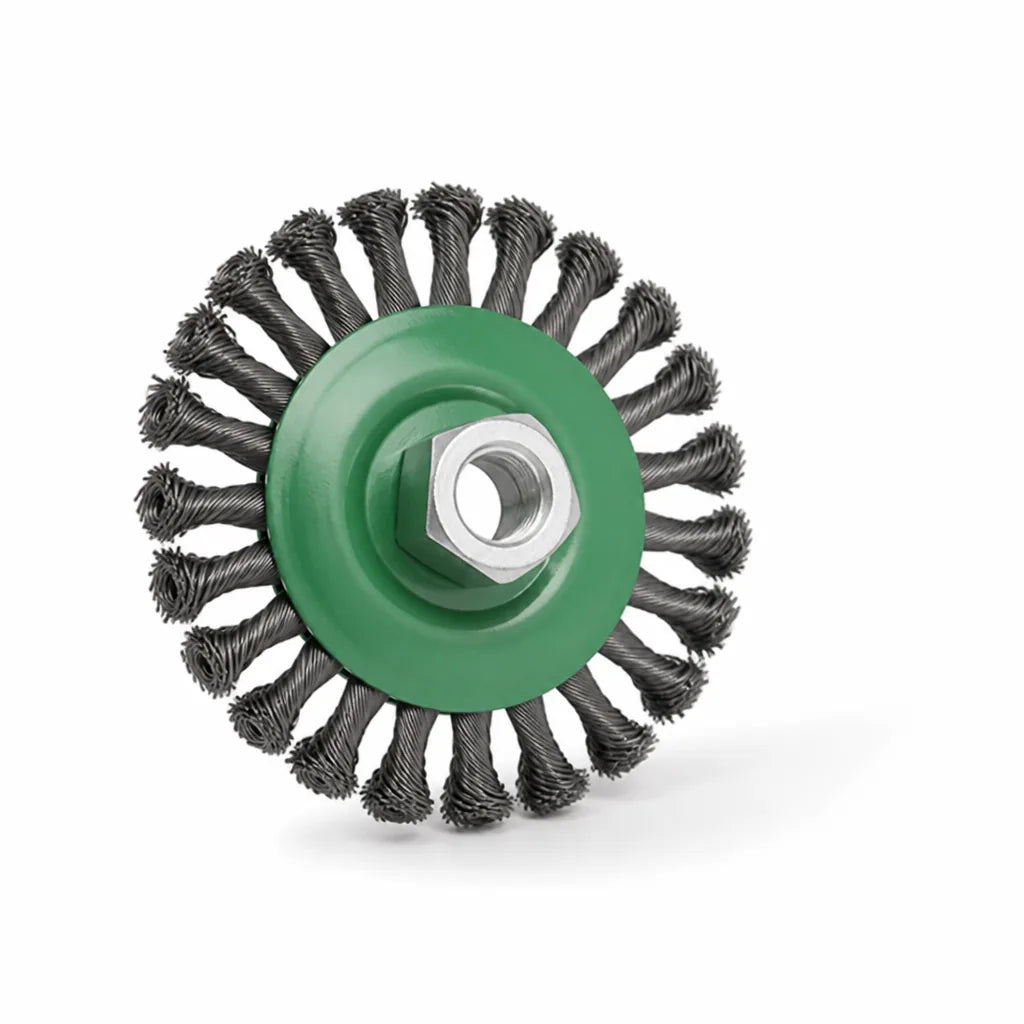 Trimmer Compatible Twisted Steel Head Rotating Wire Brush