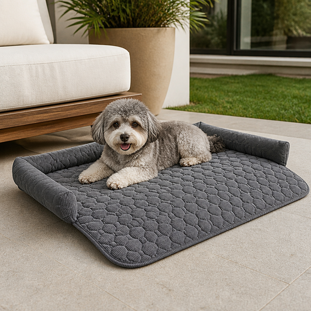 Ortekor Non-Slip & Scratch-Resistant Plush Pet Mat