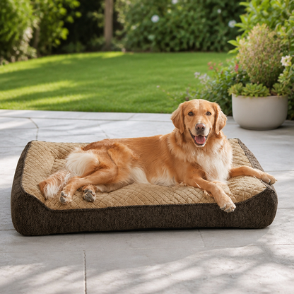 Ortekor Orthopedic Memory Foam Dog Bed (Machine-Washable Cover)