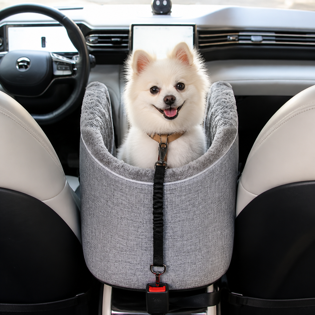 Ortekor Buckle-Secure & Portable Polyester Pet Car Seat