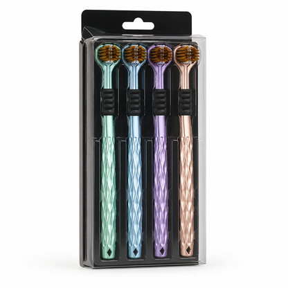 Ultra-Soft Three-Sided Deep-Cleaning Toothbrushes (4-Pack)