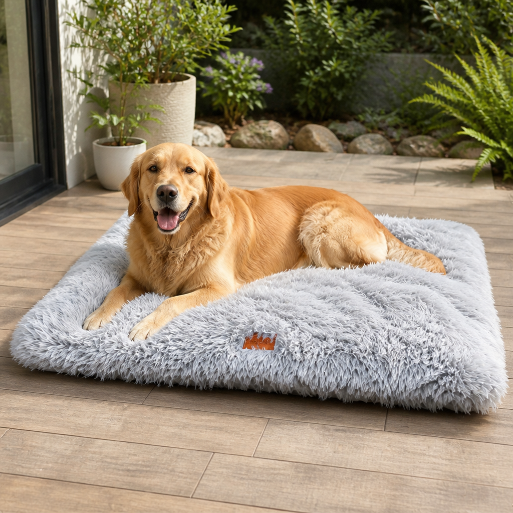 Ortekor Thick Fleece Lined & Washable Pet Mat (Removable Cover)