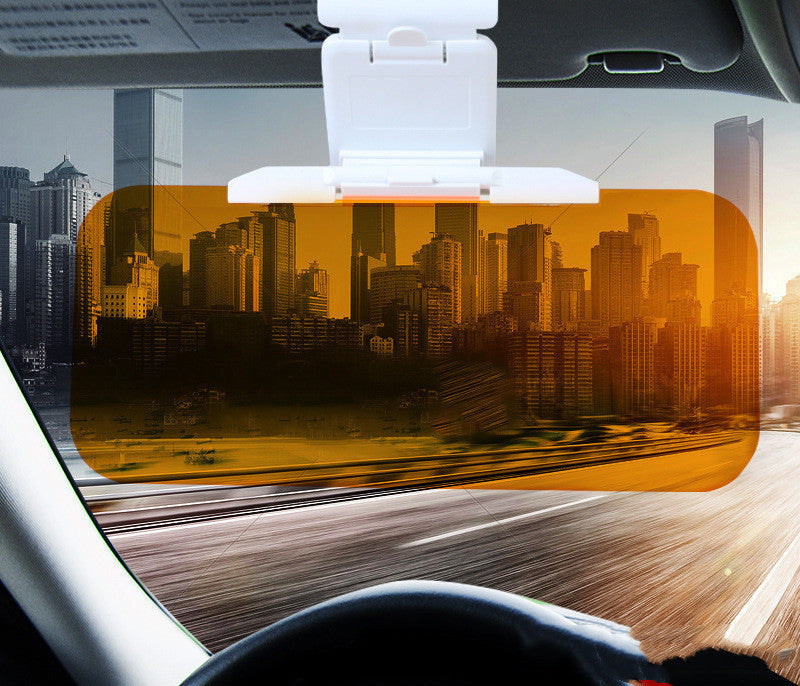 Clip-On Glare Shield for Car Windshield Sun Visor – Day & Night Vision Extender for Driving Safety