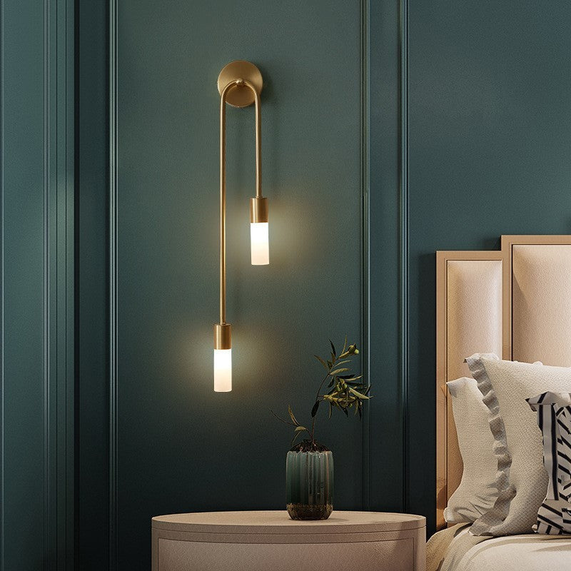 Modern 2-Light Wing Wall Sconce – Metal & Acrylic Indoor Light Fixture for Bedroom, Living Room & Hallway