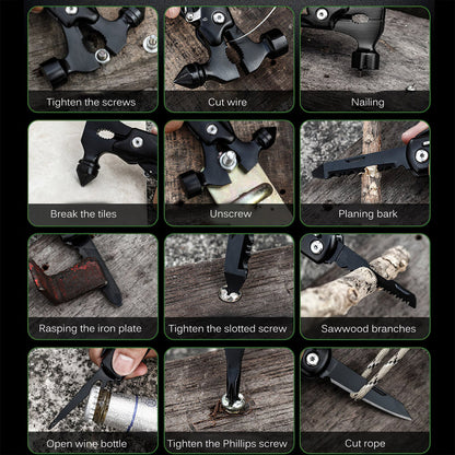 Versatile Survival Tool | Multifunctional Outdoor Equipment with Durable Design | Essential Gear for Camping and Hiking