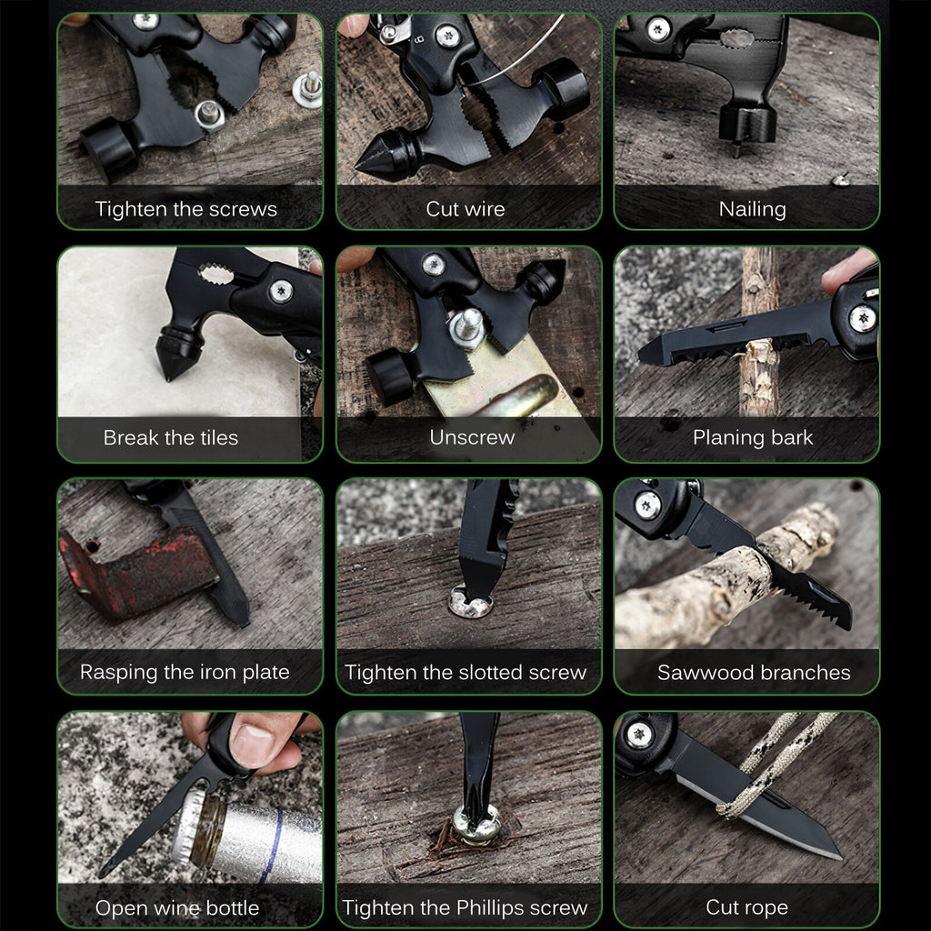 Adventure Gear | Multifunctional Survival Tool with Durable Design | Essential for Camping and Hiking