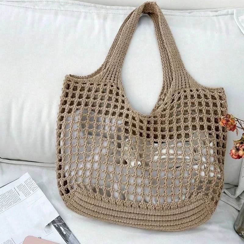 SANDWEAVE – Crochet Woven Beach Tote Bag