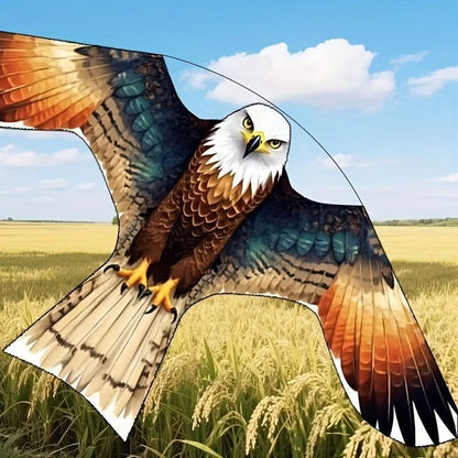Raptor Decoy Kite for Garden Crop Protection – Lifelike Predator Bird Deterrent for Farms, Orchards & Fields – Wind-Powered Scarecrow