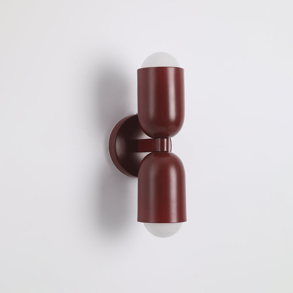 Metal Cylinder Wall Sconce Modern Accent Light for Bedroom Living Room Hardwired LED Indoor Fixture
