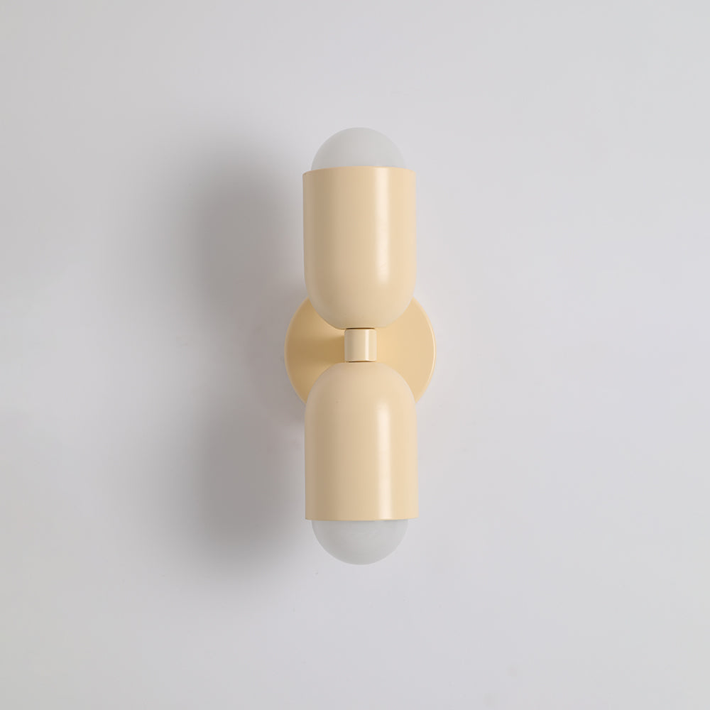 Metal Cylinder Wall Sconce Modern Accent Light for Bedroom Living Room Hardwired LED Indoor Fixture