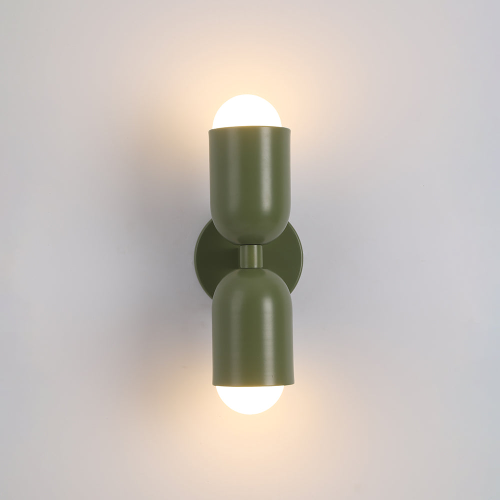 Two-Head Adjustable Wall Sconce in Vibrant Metal Finishes for Living Room Bedroom Accent Lighting