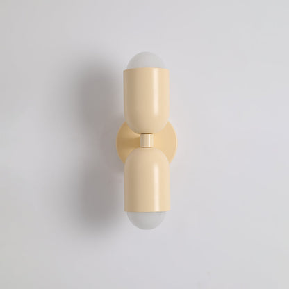Two-Head Adjustable Wall Sconce in Vibrant Metal Finishes for Living Room Bedroom Accent Lighting