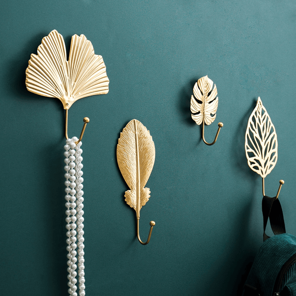Nature's Foliage Metal Wall Hooks