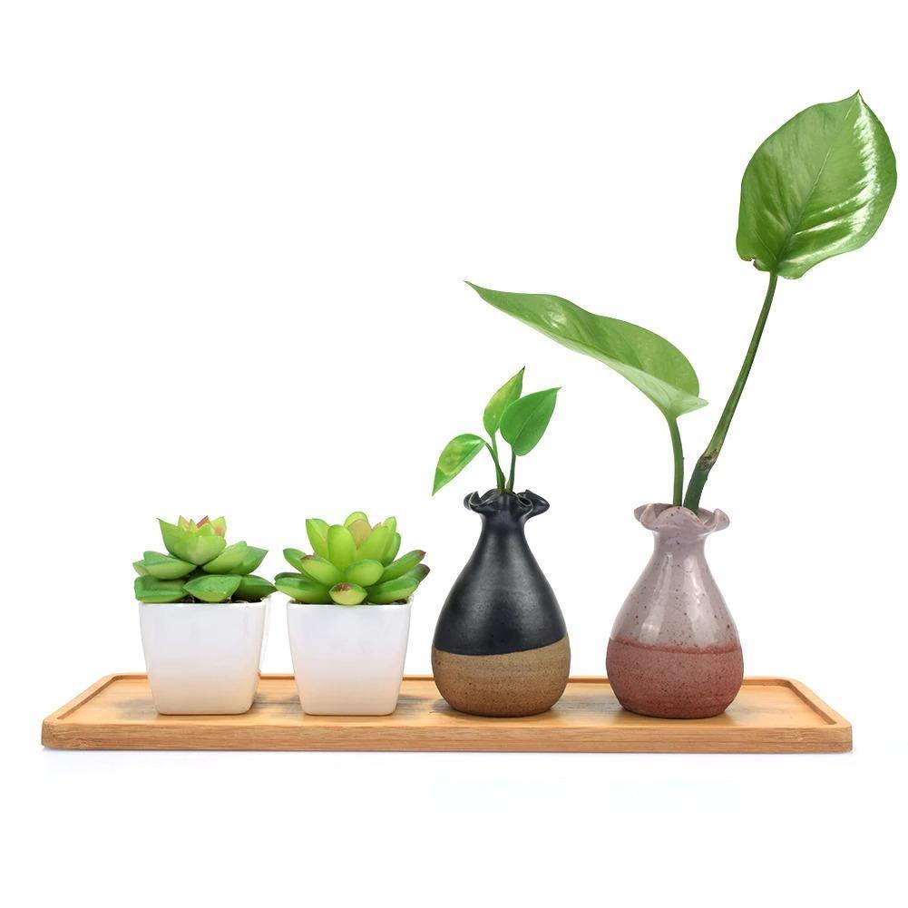 Bamboo Planter Saucer Trays