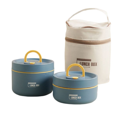 Stackable Insulated Food Jar Set with Leak-Proof Lids for Work School Travel Meal Prep Containers Portable Bento Box Hot Cold Food Storage S