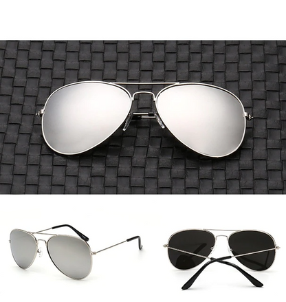 Polarized Aviator Sunglasses for Men & Women – UV400 Protection, Anti-Reflective Lenses, Scratch-Resistant Metal Frame