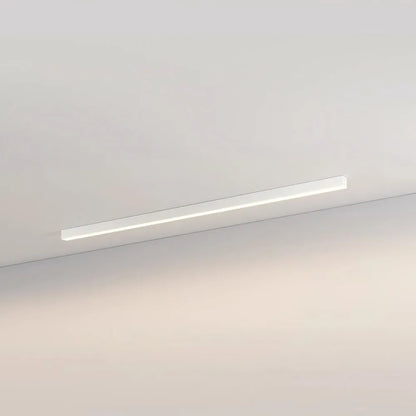 Linear LED Flush Mount Ceiling Light 47-inch Black Fixture for Bedroom Living Room Hallway Contemporary Minimalist Home Lighting