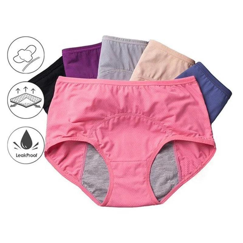 High-Waisted Leak-Proof Period Underwear for Women – Absorbent Incontinence Protection with Odor Control – Washable Reusable Design for Heav
