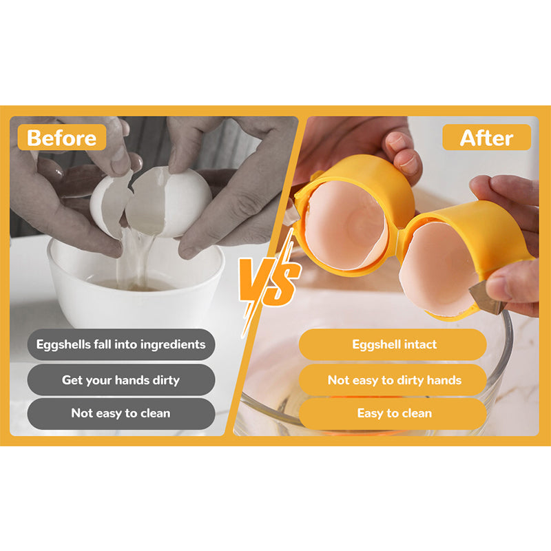Compact Egg White Yolk Divider Tool with Ergonomic Grip for Baking and Cooking Kitchen Gadget