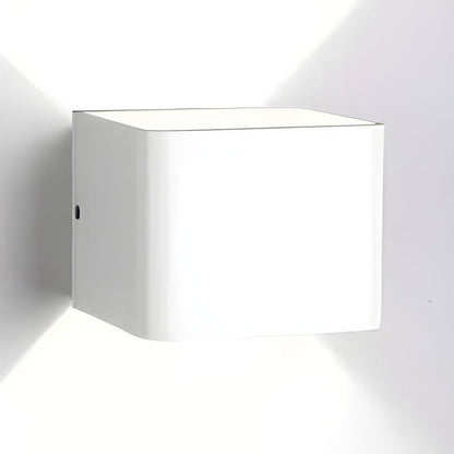 Geometric LED Sconce Aluminum Up Down Accent Light for Hallway Bedroom Living Room Indoor Modern Minimalist Wall Fixture