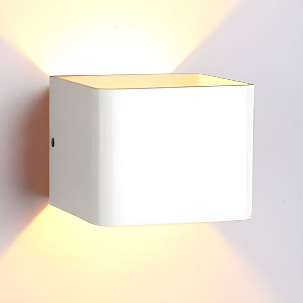 Geometric LED Sconce Aluminum Up Down Accent Light for Hallway Bedroom Living Room Indoor Modern Minimalist Wall Fixture