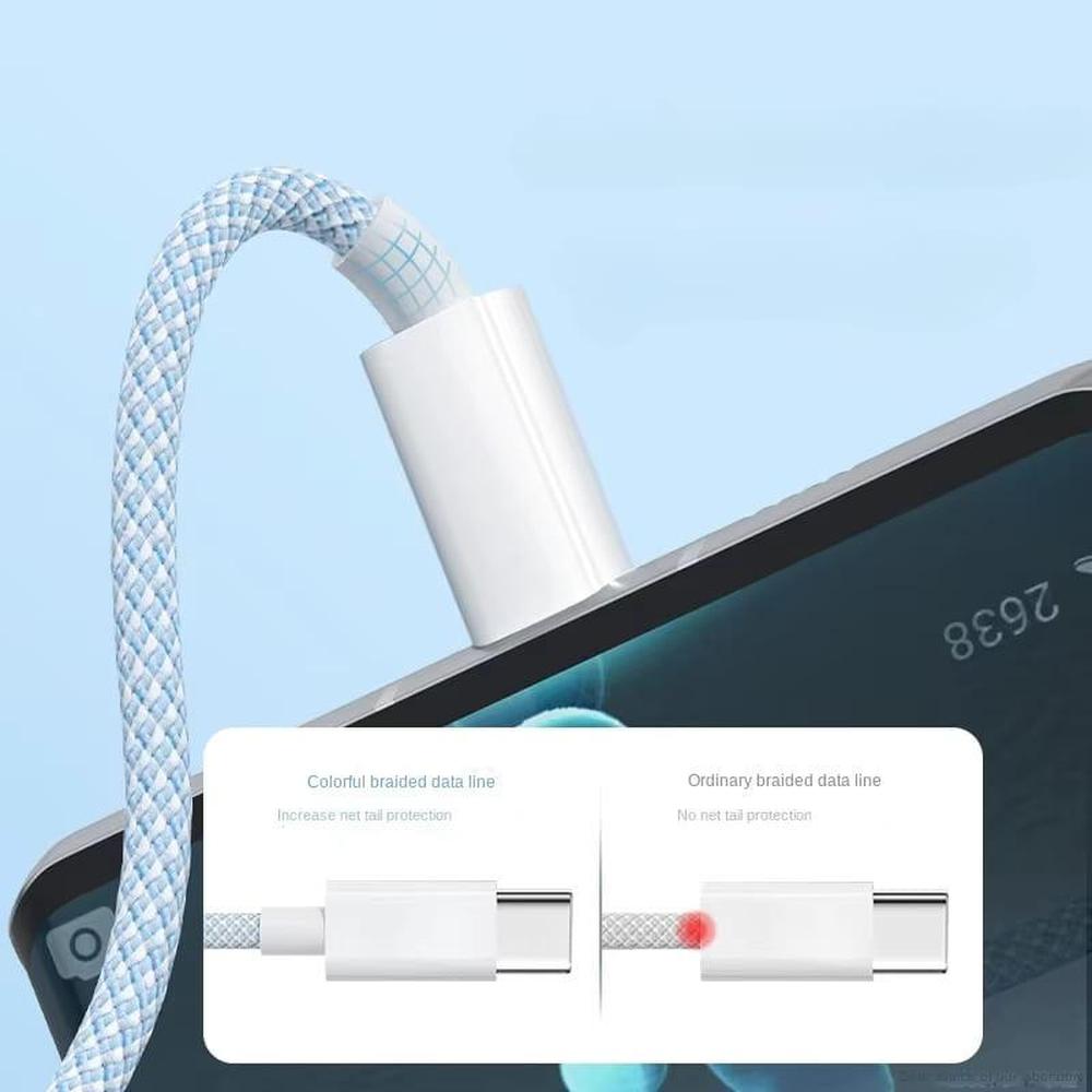 Multi-Device Fast Charging Cable USB-C to Lightning Micro-USB for iPhone Samsung Google Pixel Android Quick Power Adapter Cord 100W Data
