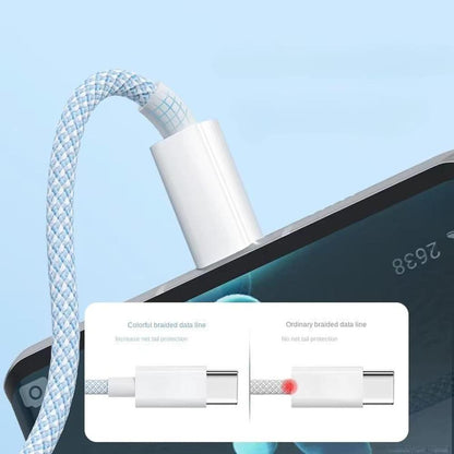 Multi-Device Fast Charging Cable USB-C to Lightning Micro-USB for iPhone Samsung Google Pixel Android Quick Power Adapter Cord 100W Data