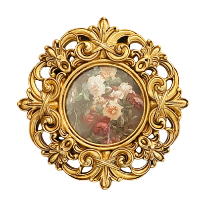 Vintage Resin Picture Frame for Home Display – Ornate Antique-Style Photo Holder for Living Room & Bedroom Décor
