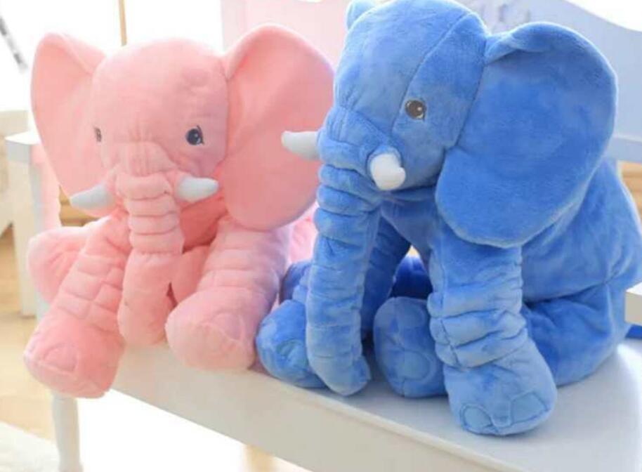 Jumbo Plush Elephant Pillow Toy for Nursery & Baby Photos – Soft Cotton-Filled Cuddle Buddy for Infants & Toddlers