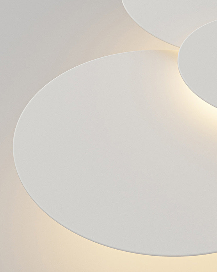 Flush Mount LED Ceiling Light Fixture 31.5×28 in Dimmable Remote Control White Acrylic Modern Disc Design for Bedroom Living Room Bathroom 1