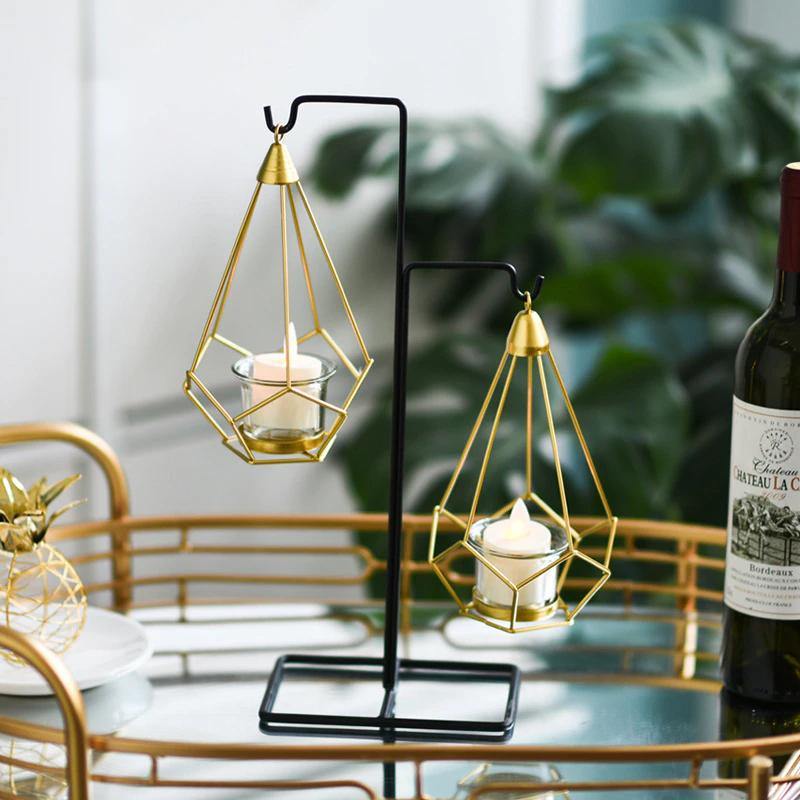 Aetheria Lantern - Iron Candle Holder
