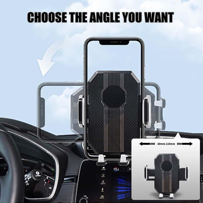 Telescopic Dashboard Phone Mount with Suction Cup for iPhone, Android & All Smartphones | Car Phone Holder with 360° Rotation & Adjustable