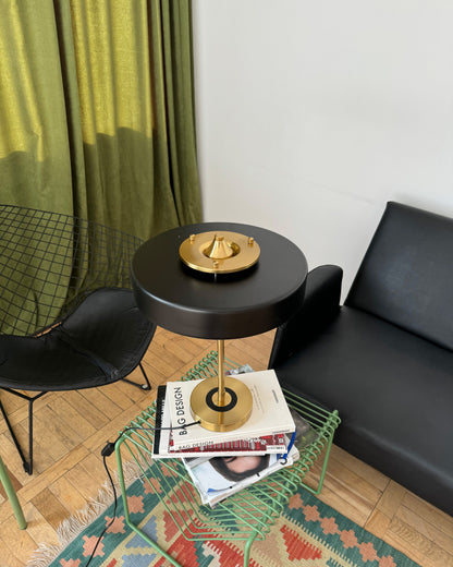 Adjustable Desk Light with Counterweight 10W LED Brass Finish Midcentury Modern Pull Chain Switch for Nightstand Office Home