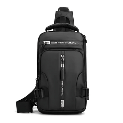 Crossbody Sling Bag with Anti-Theft Hidden Zippers & USB Charging Port – Water-Resistant Nylon Daypack for Travel, Commute & Everyday Carry