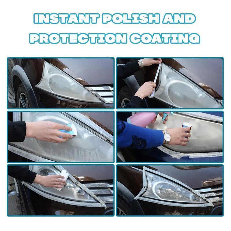 Headlight Restoration Kit – Removes Cloudiness & Yellowing for Crystal-Clear Lens Clarity on All Vehicles