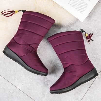 Insulated Winter Boots for Women – Plush Faux Fur Lining, Anti-Slip Sole, Wide Fit Snow Footwear for Hiking & Daily Wear