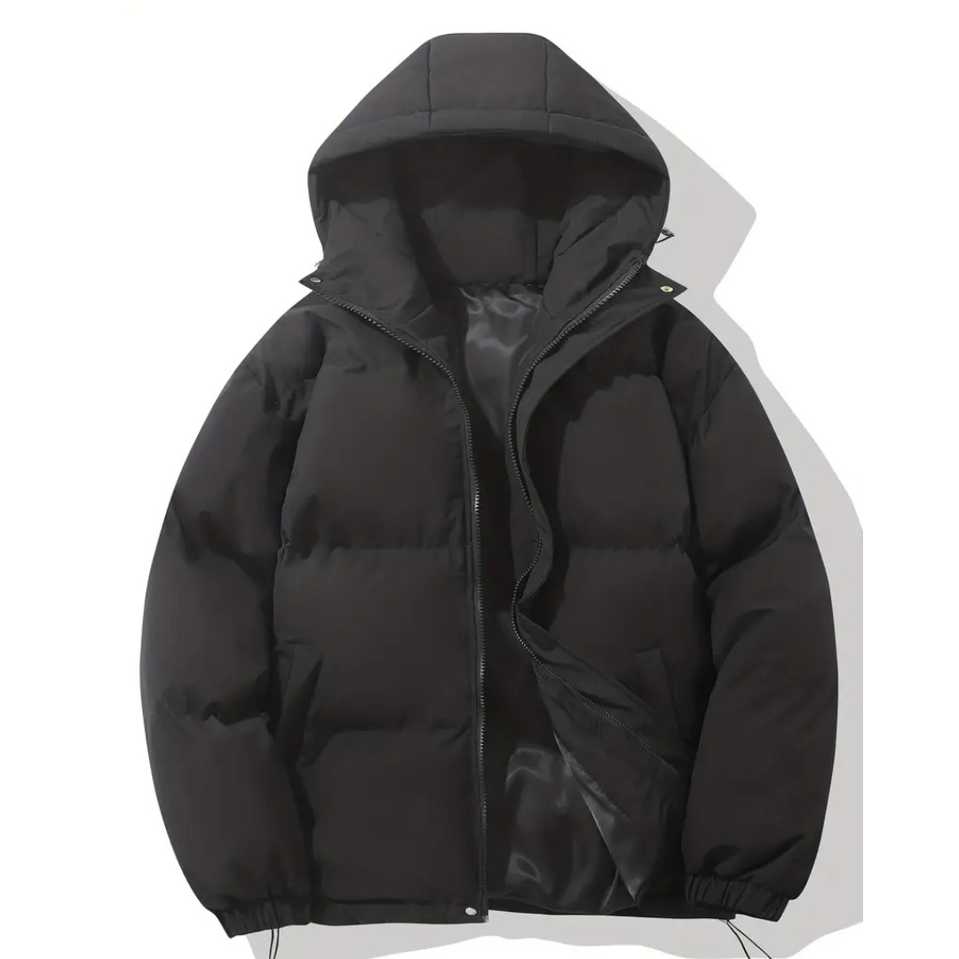 Hooded Puffer Jacket for Women – Water-Resistant Quilted Winter Coat with Side Pockets for Everyday Wear, Travel & Outdoor Activities