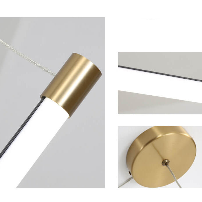 LED Vanity Light Fixture Aluminum 59 in Black Gold Over Mirror Bathroom Bedroom Hallway Linear Bar Sconce Hardwired 120V-240V
