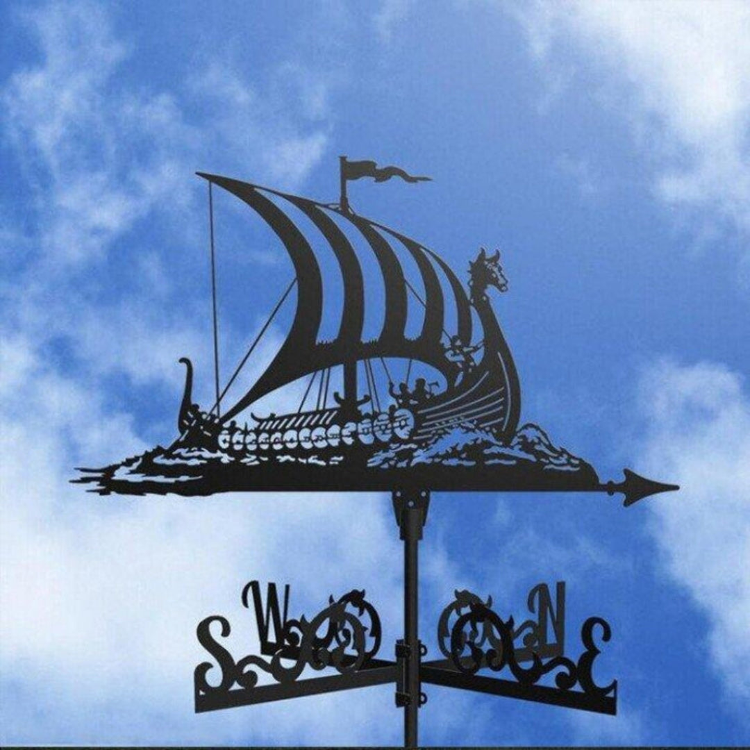 Decorative Weather Vane for Yard – Stainless Steel Wind Direction Indicator, Weatherproof Garden Accent