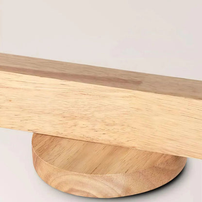 Adjustable LED Track Light 39 in Wood Finish Spotlight Bar Ceiling Mount for Kitchen Living Room Hallway Dining Room Modern Scandinavian Hom