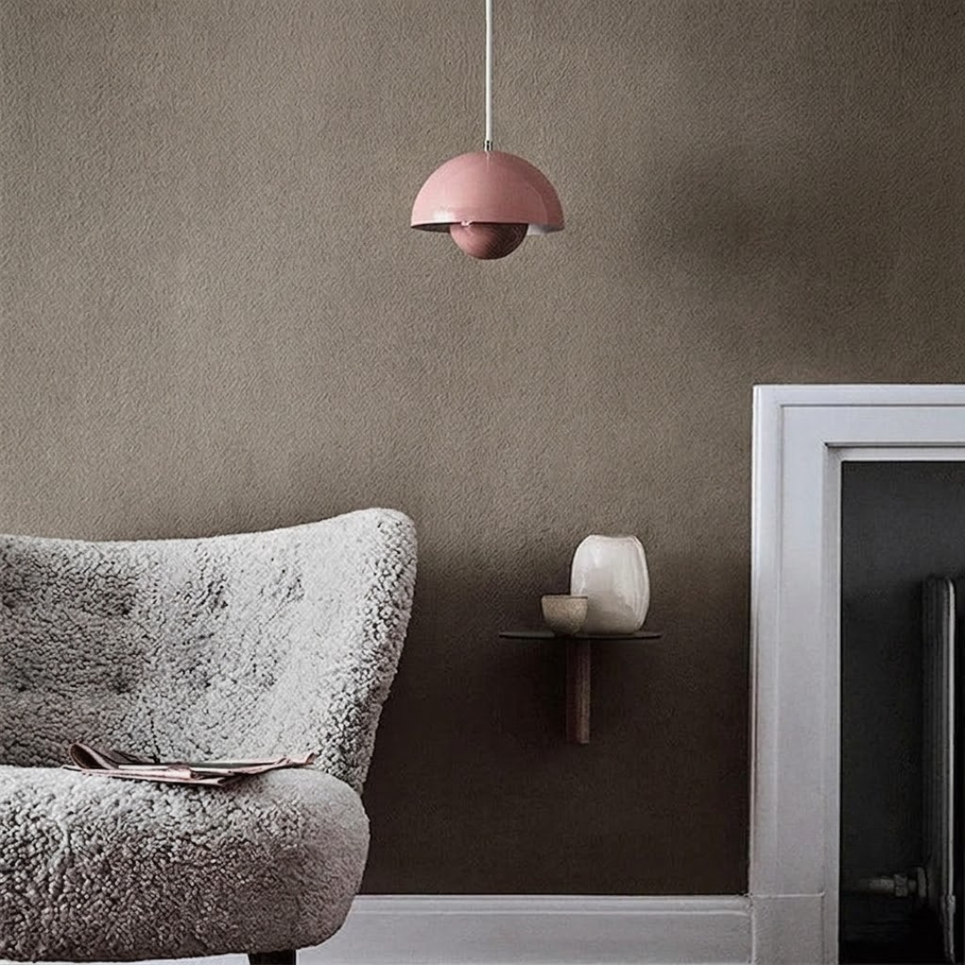 Hanging Planter Light Fixture with Built-In Pot for Indoor Plants & Modern Scandinavian Farmhouse Decor