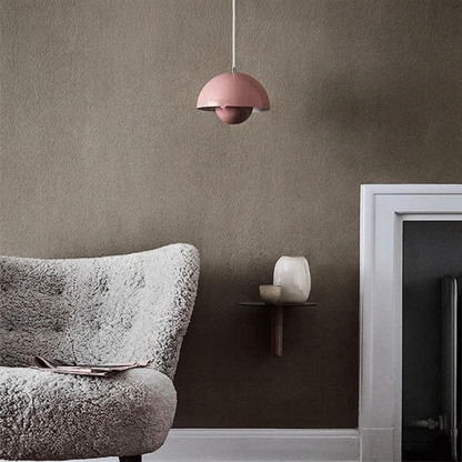 Hanging Planter Light Fixture with Built-In Pot for Indoor Plants & Modern Scandinavian Farmhouse Decor