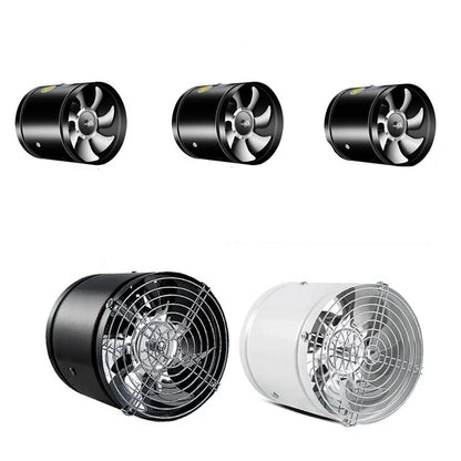 Inline Duct Exhaust Fan with Copper Motor for Kitchen, Bathroom & Workshop Ventilation