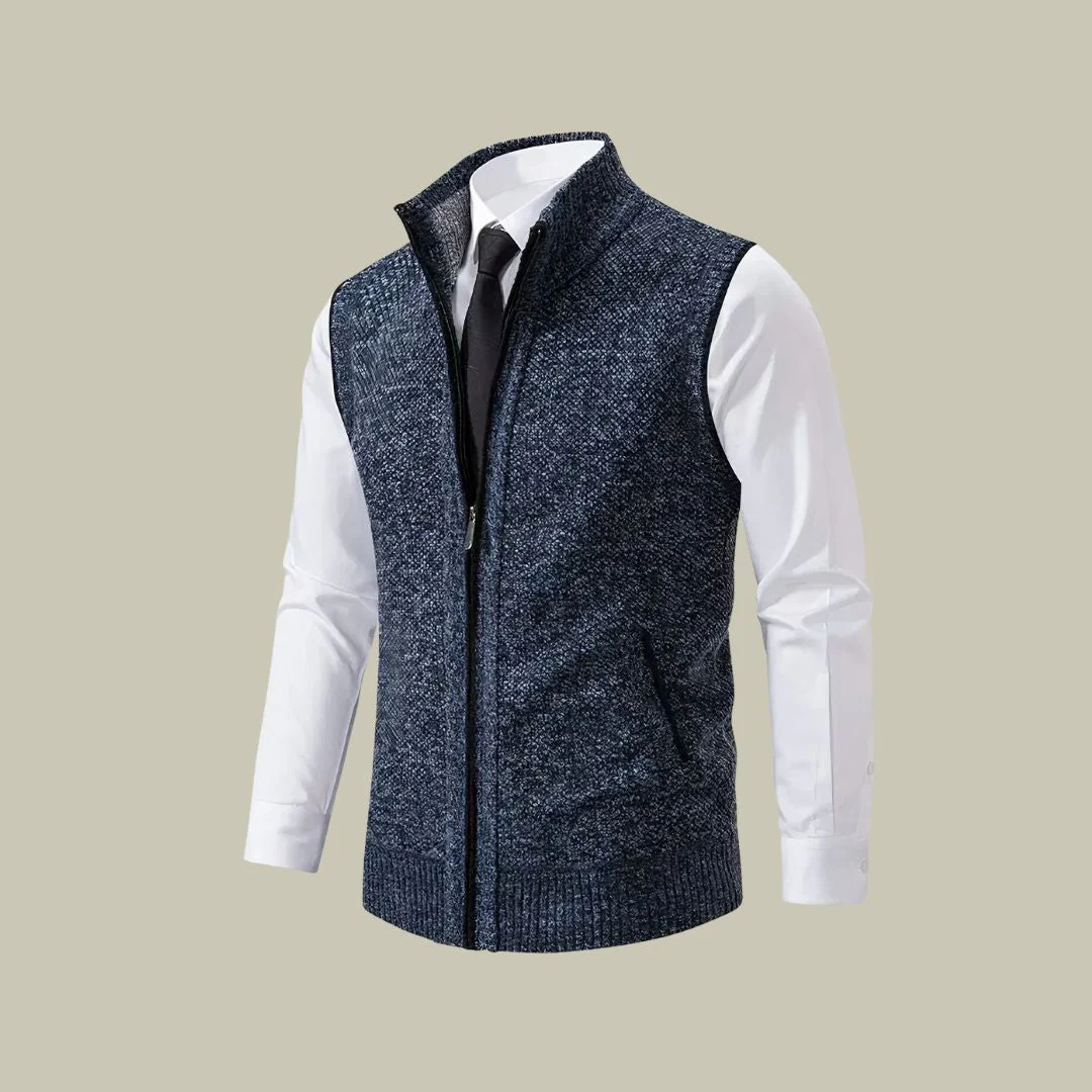 Men's Insulated Zip-Up Vest – Lightweight Layering Sleeveless Jacket for Fall Winter Spring | Tailored Fit Bodywarmer Gilet