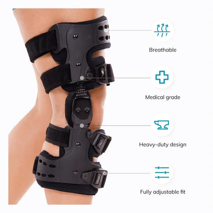 Adjustable Knee Brace for Arthritis Pain Relief with Hinged Support & Range of Motion Control for Medial Lateral Osteoarthritis | Unloader S