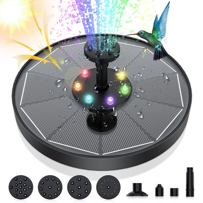 Tranquil Oasis | Solar-Powered Water Fountain with Adjustable Spray | Eco-Friendly Outdoor Decor