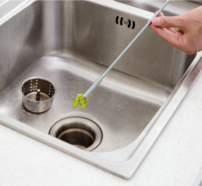 Drain Snake Hook Tool for Kitchen Sink Tub Shower Hair Clog Removal Unclogging Plumbing